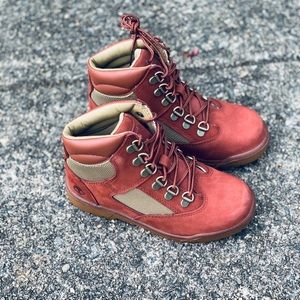 TIMBERLAND - PRE-SCHOOL 6 INCH FIELD BOOTS (RUST)